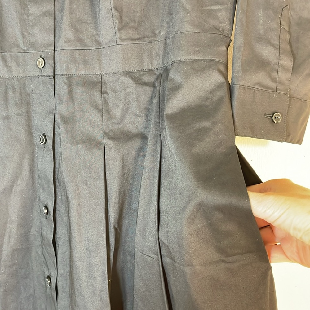 Talbots Full Button Down Cotton Belted Pocketed S… - image 6